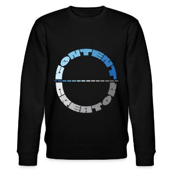 Creator Youtube Youtuber Online Medien - Stanley/Stella Unisex Bio-Sweatshirt CHANGER  - Schwarz - Vorne - Nik (191cm) & Marisol (170cm)