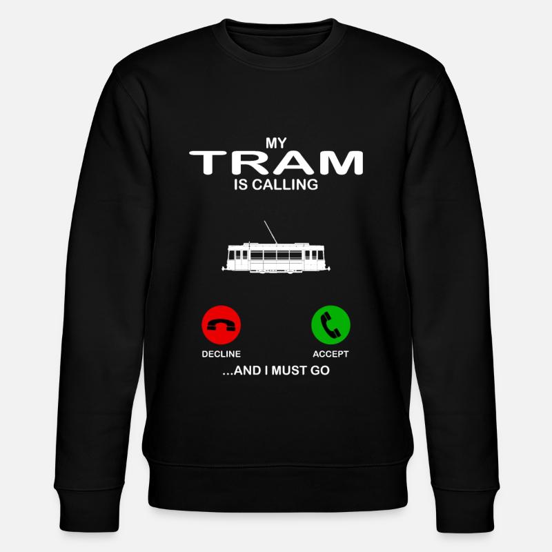 tram - Stanley/Stella CHANGER Unisex Organic Sweatshirt - black