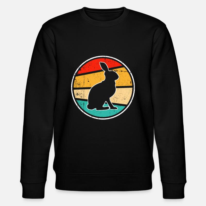 Lapin Rétro - Sweat bio CHANGER Stanley/Stella Unisexe - noir