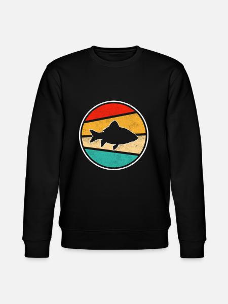 Fish Retro - Stanley/Stella CHANGER Unisex Organic Sweatshirt - black
