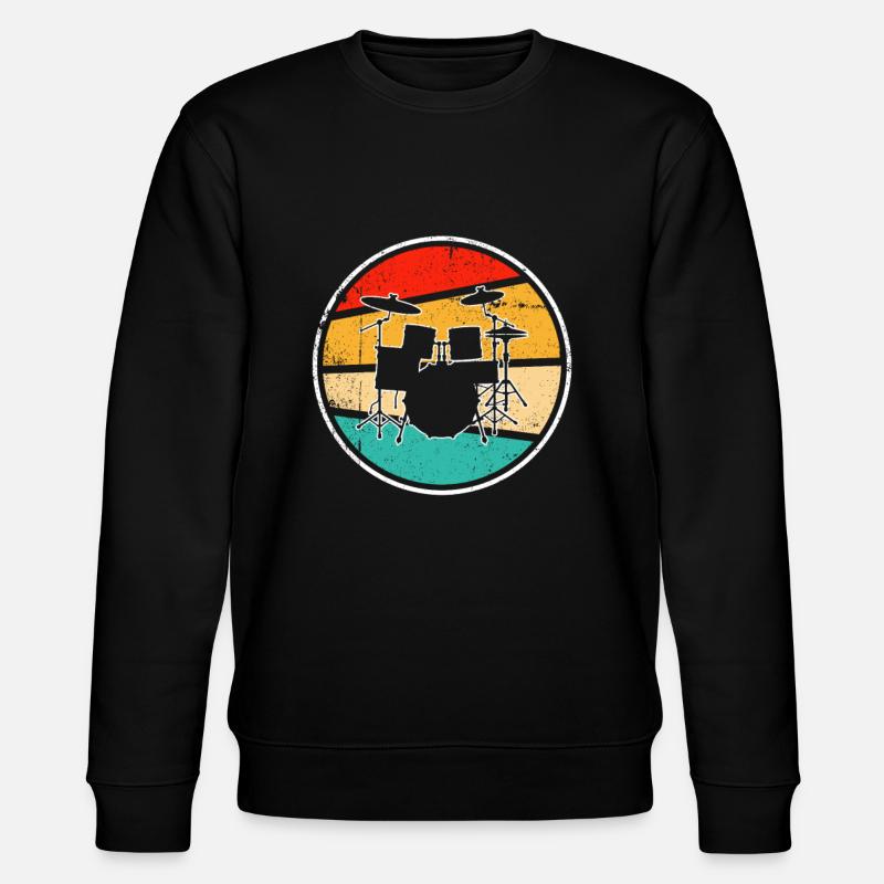 Batterie Rétro - Sweat bio CHANGER Stanley/Stella Unisexe - noir