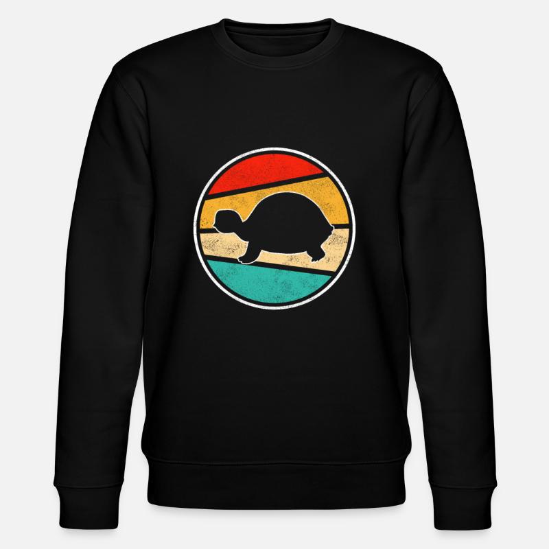 Turtle Retro - Stanley/Stella CHANGER Unisex Organic Sweatshirt - black