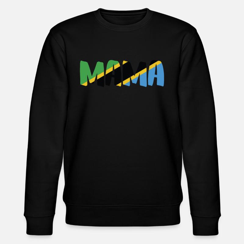 tanzania mama - Stanley/Stella Unisex Bio-Sweatshirt CHANGER  - Schwarz