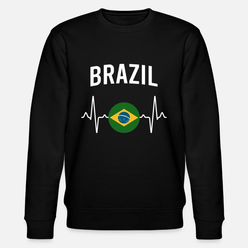 Brésil Heartbeat - Sweat bio CHANGER Stanley/Stella Unisexe - noir