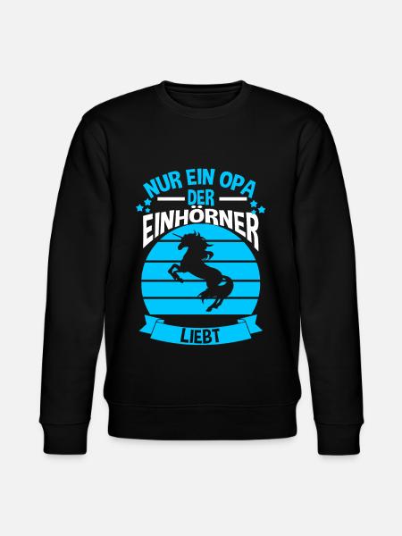 Einhorn Opa - Stanley/Stella Unisex Bio-Sweatshirt CHANGER - Schwarz