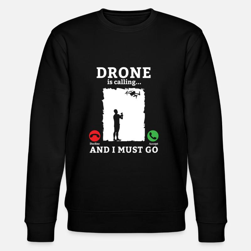 Drone Drone Drone Pilote Quadcopter - Sweat bio CHANGER Stanley/Stella Unisexe - noir
