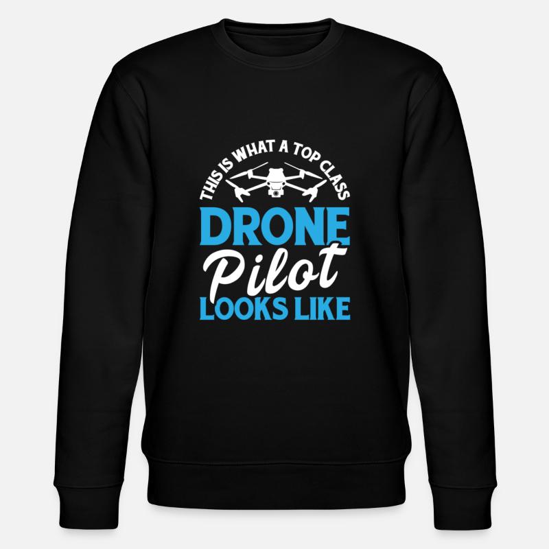 Drone Drone Drone Pilote Quadcopter - Sweat bio CHANGER Stanley/Stella Unisexe - noir