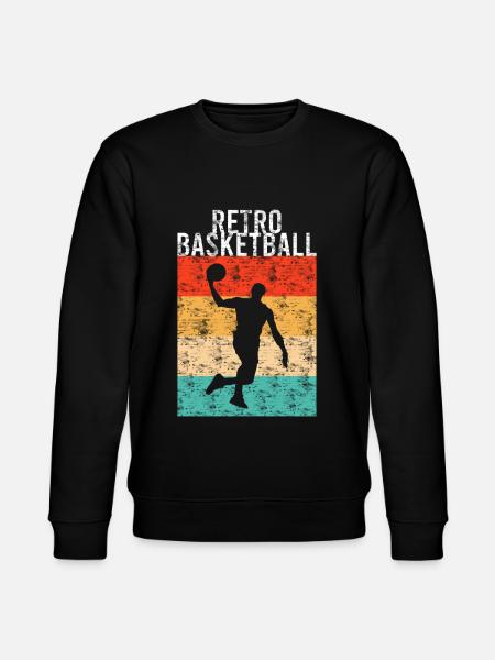Basketball Retro - Stanley/Stella CHANGER Unisex Organic Sweatshirt - black
