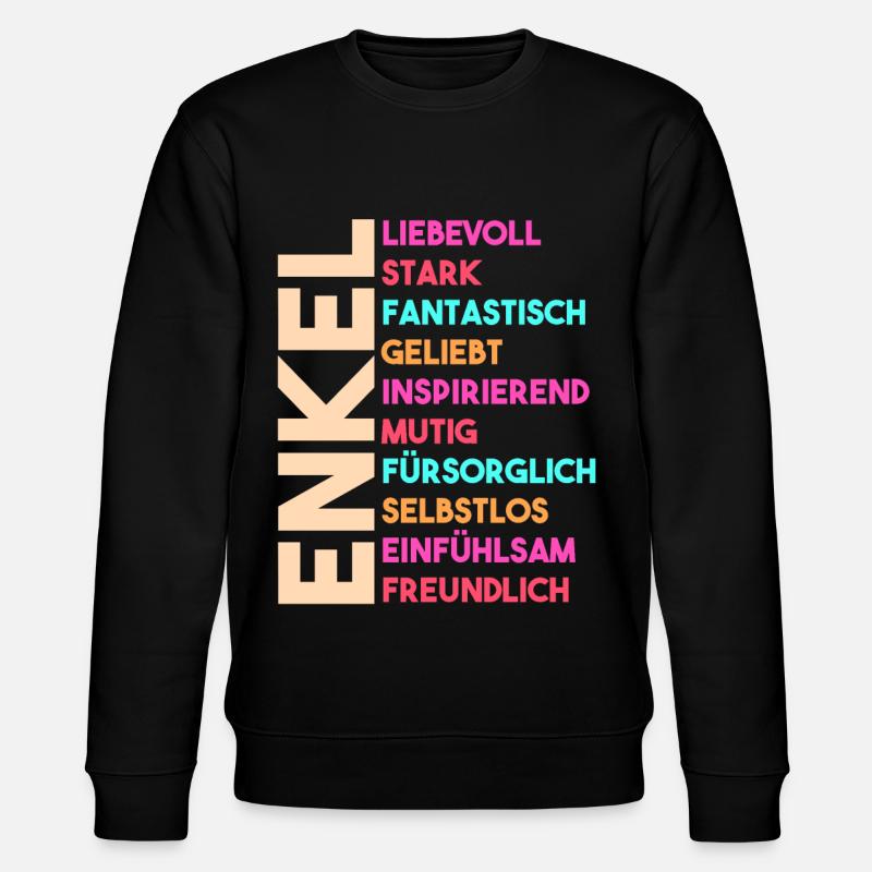 Enkel - Stanley/Stella Unisex Bio-Sweatshirt CHANGER  - Schwarz