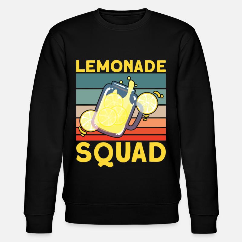 Lemonade Squad – Retro Krug Design - Stanley/Stella Unisex Bio-Sweatshirt CHANGER  - Schwarz