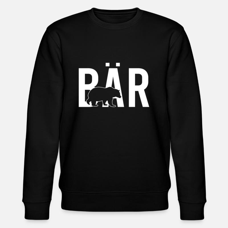 Bär - Stanley/Stella Unisex Bio-Sweatshirt CHANGER - Schwarz