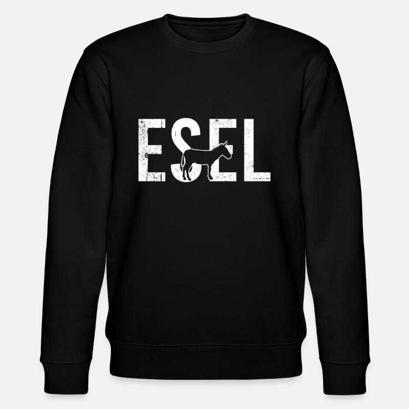 Esel - Stanley/Stella Unisex Bio-Sweatshirt CHANGER  - Schwarz