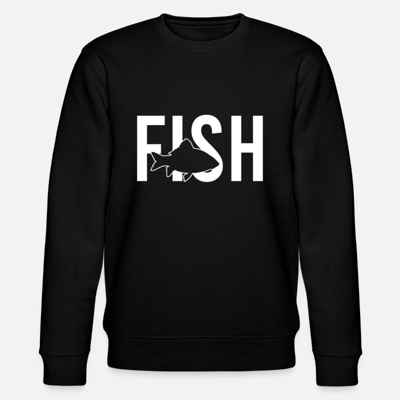 Fish fish - Stanley/Stella CHANGER Unisex Organic Sweatshirt - black