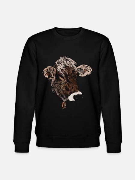 Cow motif - Stanley/Stella CHANGER Unisex Organic Sweatshirt - black
