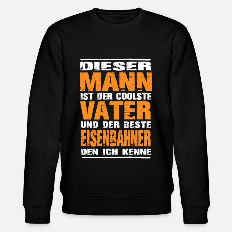 Eisenbahner - Stanley/Stella Unisex Bio-Sweatshirt CHANGER  - Schwarz