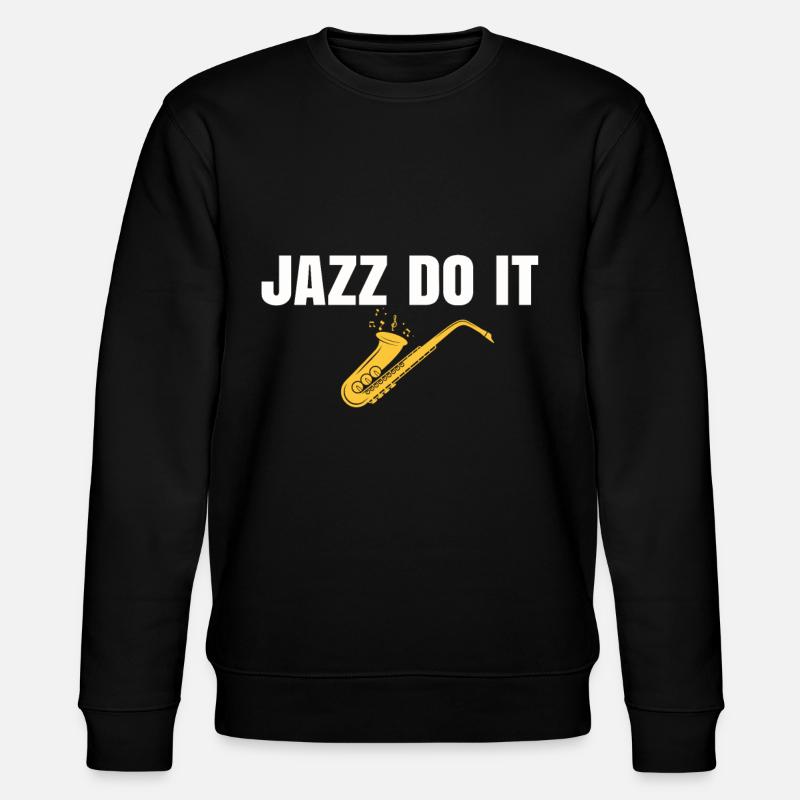 Jazz Tshirt - Stanley/Stella Unisex Bio-Sweatshirt CHANGER  - Schwarz