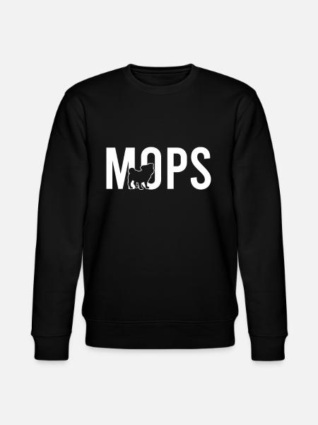 Mops - Stanley/Stella Unisex Bio-Sweatshirt CHANGER - Schwarz