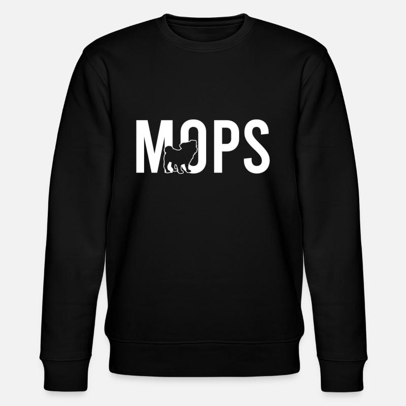Mops - Stanley/Stella Unisex Bio-Sweatshirt CHANGER  - Schwarz
