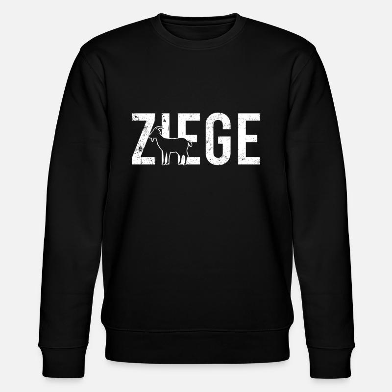 Ziege - Stanley/Stella Unisex Bio-Sweatshirt CHANGER  - Schwarz