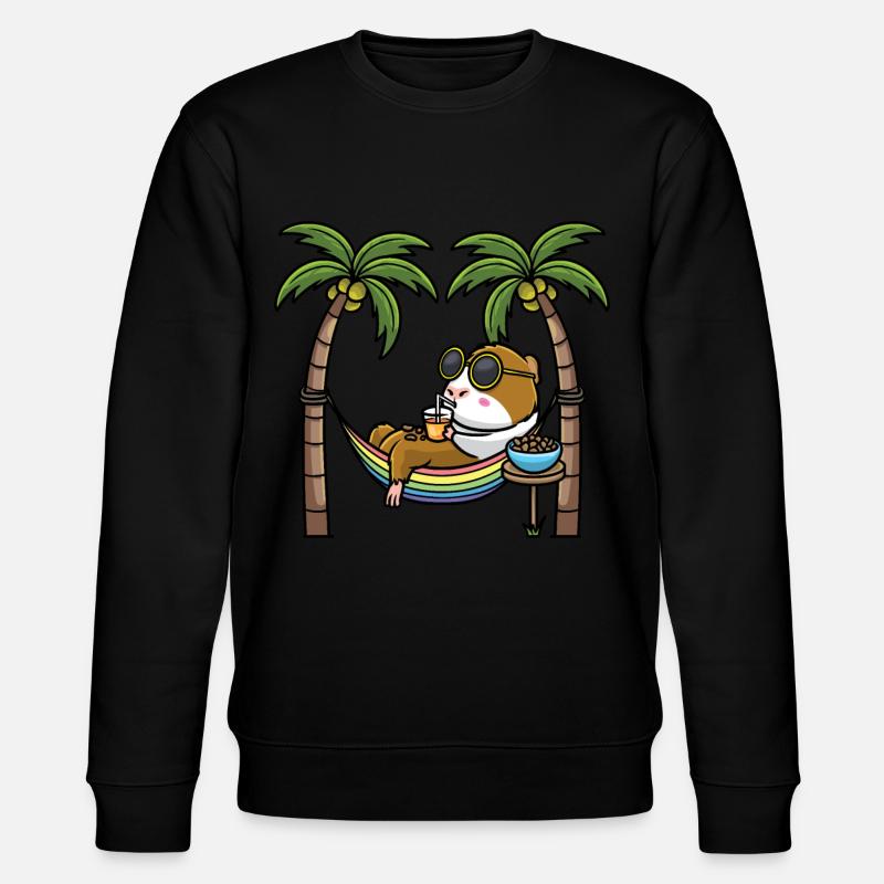 Cochon d’Inde dans un hamac - Sweat bio CHANGER Stanley/Stella Unisexe - noir