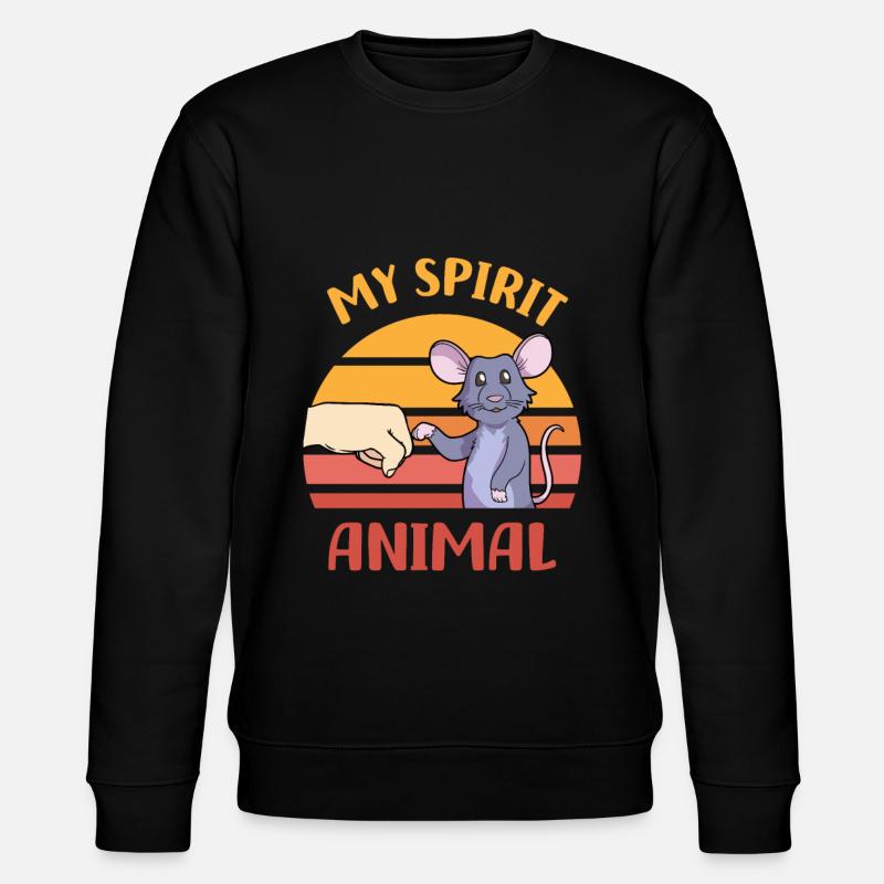 Rat - Stanley/Stella CHANGER Unisex Organic Sweatshirt - black