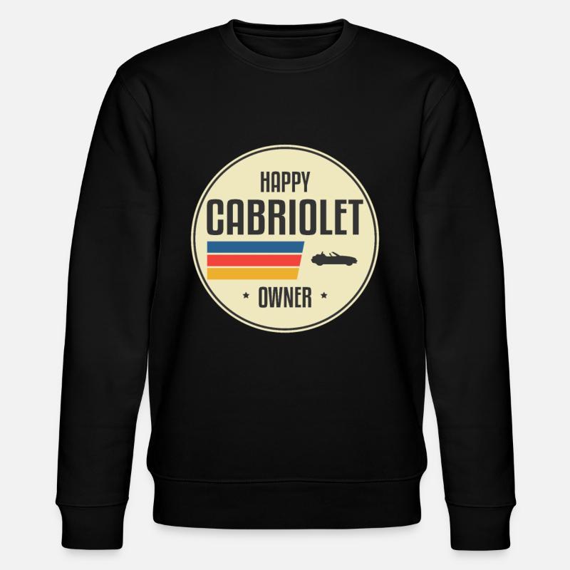 stylish cabriolet cabriolets tshirt - Stanley/Stella CHANGER Unisex Organic Sweatshirt - black