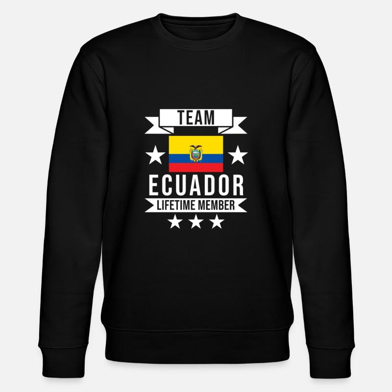 Ecuador Flagge - Stanley/Stella Unisex Bio-Sweatshirt CHANGER  - Schwarz