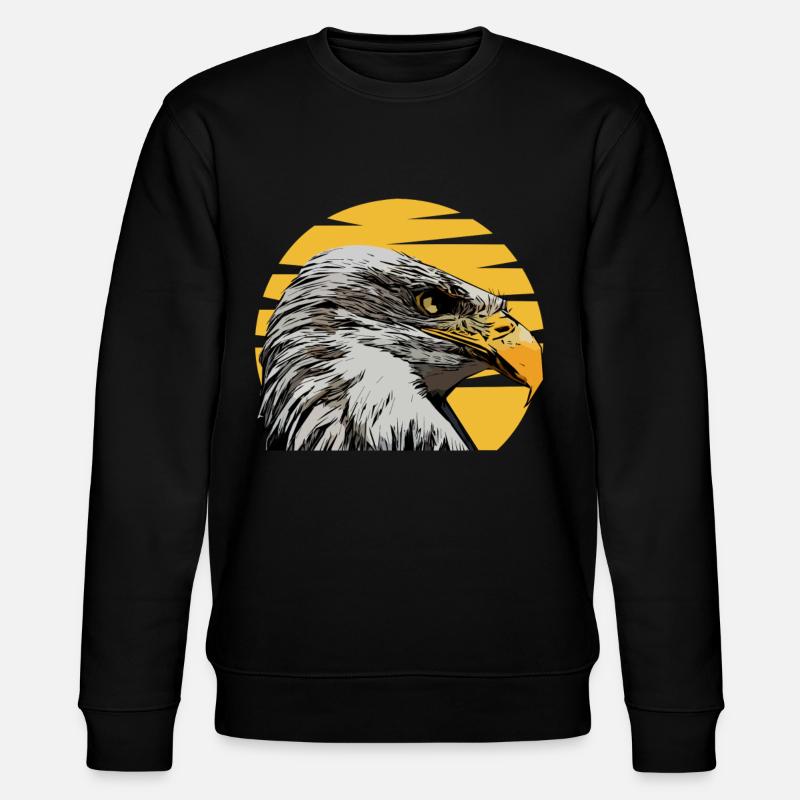 Bald Eagle - Stanley/Stella CHANGER Unisex Organic Sweatshirt - black
