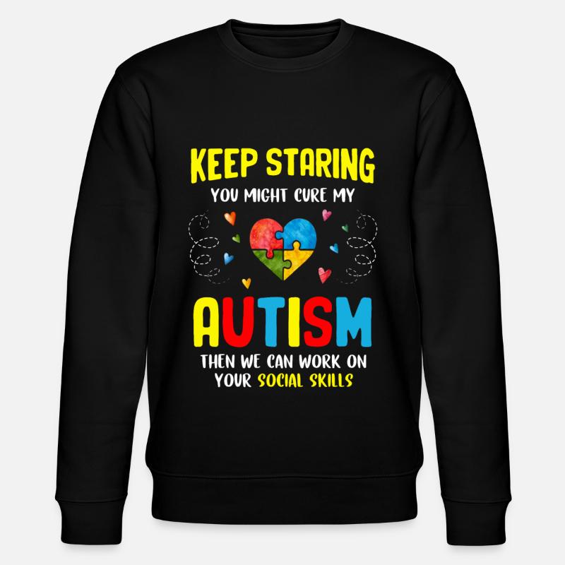 Autisme - Sweat bio CHANGER Stanley/Stella Unisexe - noir