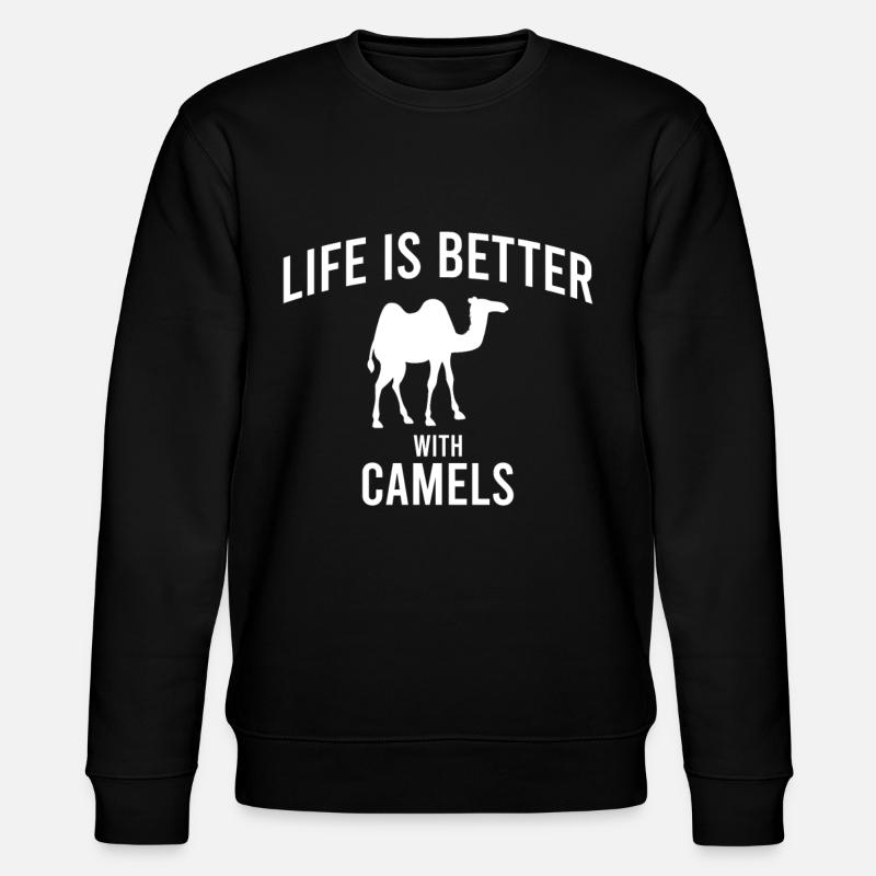 Camel Camel Saying - Stanley/Stella CHANGER Unisex Organic Sweatshirt - black