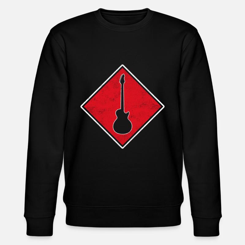 Rock Electric Guitar Logo - Stanley/Stella CHANGER Unisex Organic Sweatshirt - black