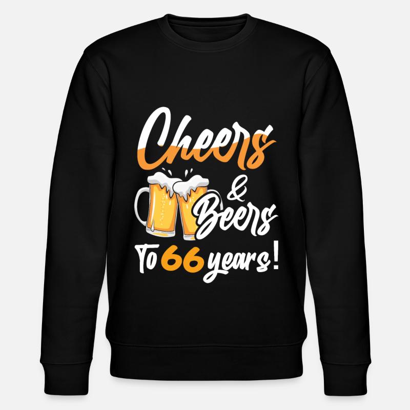 Acclamations et bières à 66 ans 66 anniversaire - Sweat bio CHANGER Stanley/Stella Unisexe - noir