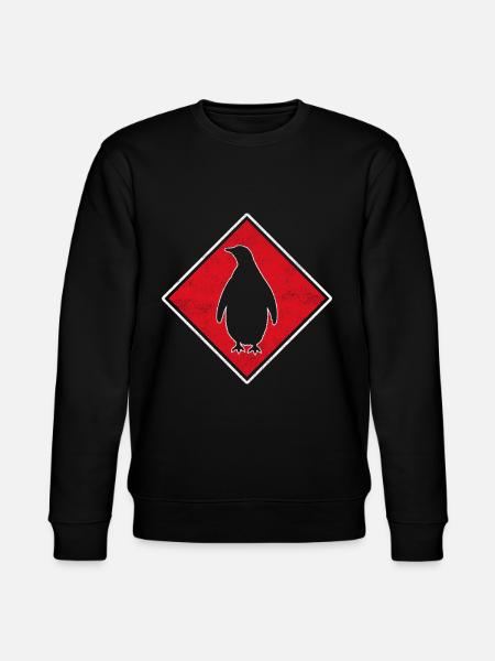 Penguin Logo - Stanley/Stella CHANGER Unisex Organic Sweatshirt - black