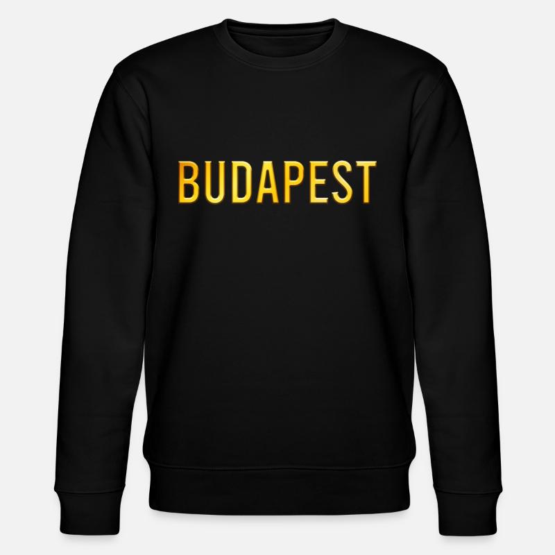 Budapest - Stanley/Stella Unisex Bio-Sweatshirt CHANGER  - Schwarz