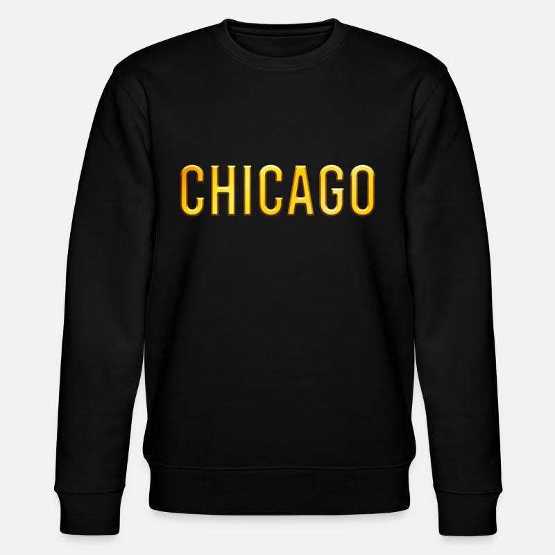 Chicago - Stanley/Stella Unisex Bio-Sweatshirt CHANGER  - Schwarz