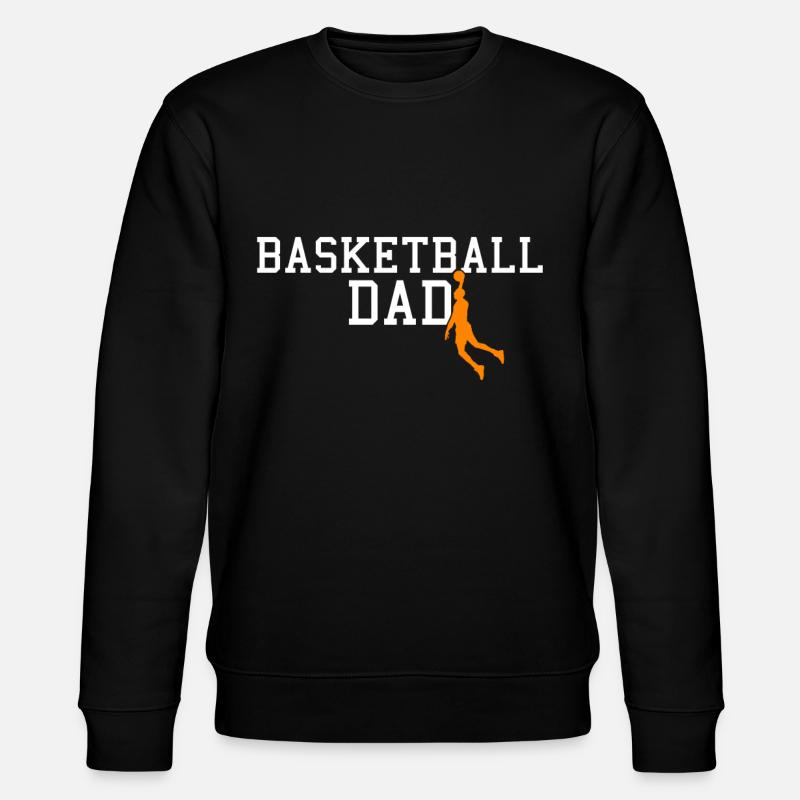 basketball dad - Stanley/Stella CHANGER Unisex Organic Sweatshirt - black