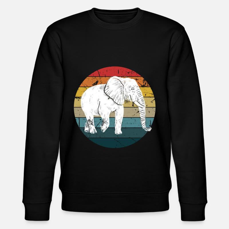 Elephant - Stanley/Stella CHANGER Unisex Organic Sweatshirt - black