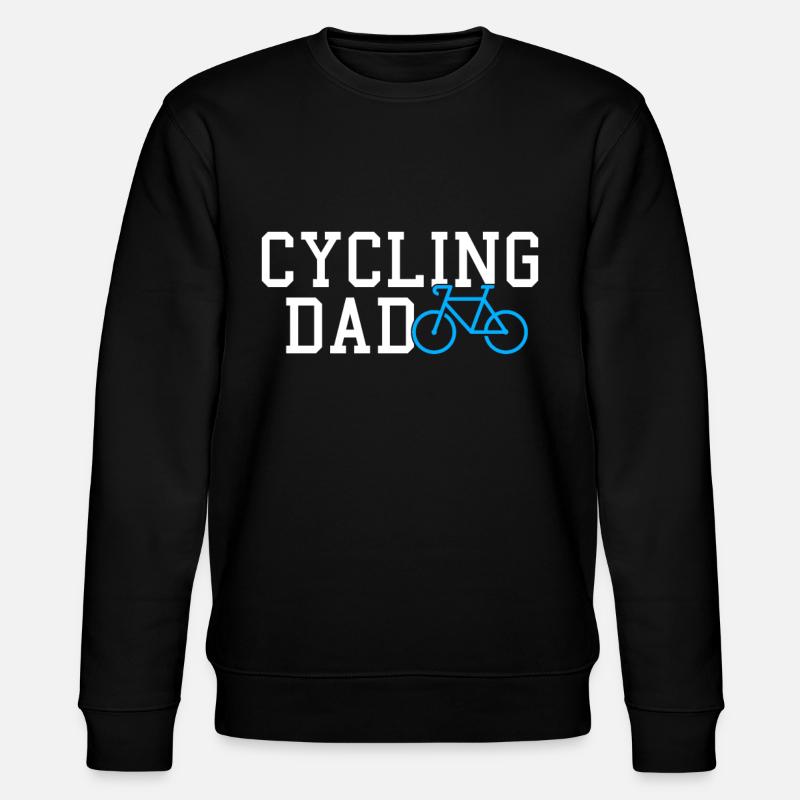 cycling dad - Stanley/Stella Unisex Bio-Sweatshirt CHANGER  - Schwarz