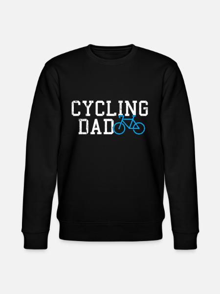 cycling dad - Stanley/Stella CHANGER Unisex Organic Sweatshirt - black
