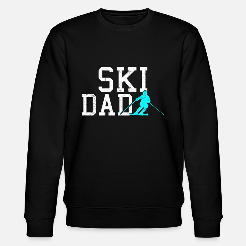 ski dad - Stanley/Stella Unisex Bio-Sweatshirt CHANGER  - Schwarz