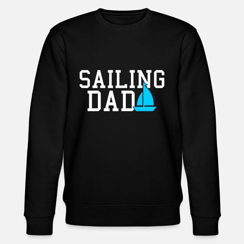 sailing dad - Stanley/Stella CHANGER Unisex Organic Sweatshirt - black