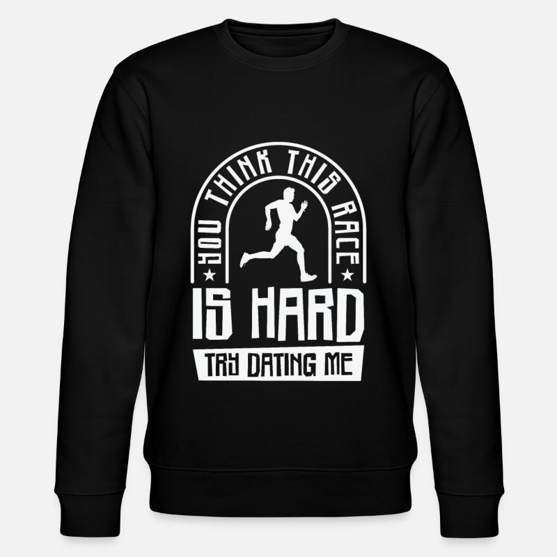 Jogger Läufer Marathon Joggen Langlauf - Stanley/Stella Unisex Bio-Sweatshirt CHANGER  - Schwarz