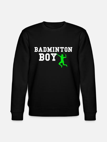 badminton boy - Stanley/Stella Unisex Bio-Sweatshirt CHANGER  - Schwarz