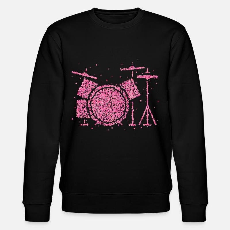Batteur Queen Drums - Sweat bio CHANGER Stanley/Stella Unisexe - noir