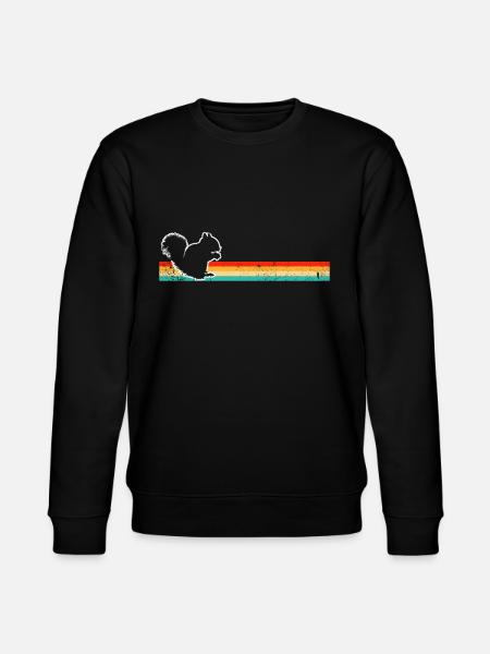 Squirrel Retro - Stanley/Stella CHANGER Unisex Organic Sweatshirt - black