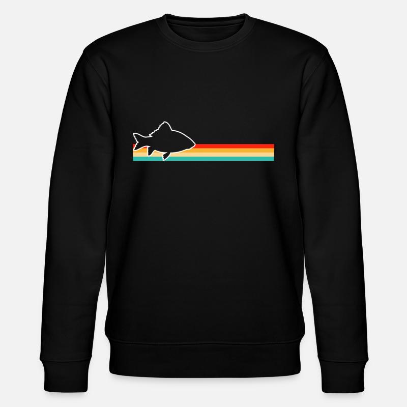 Fish Retro - Stanley/Stella CHANGER Unisex Organic Sweatshirt - black