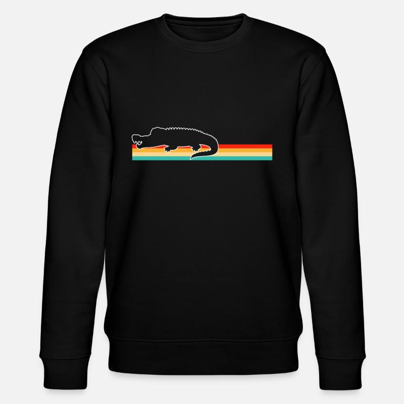 Crocodile Rétro - Sweat bio CHANGER Stanley/Stella Unisexe - noir