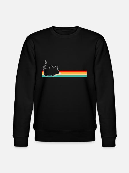 Mouse Retro - Stanley/Stella CHANGER Unisex Organic Sweatshirt - black