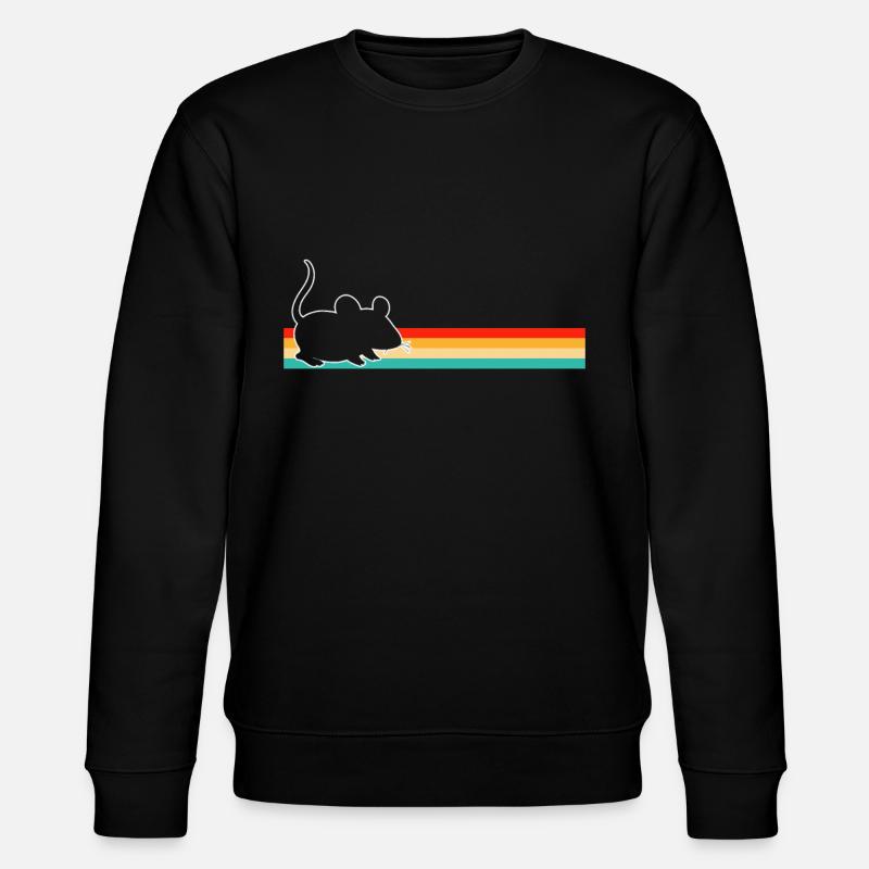 Souris Rétro - Sweat bio CHANGER Stanley/Stella Unisexe - noir