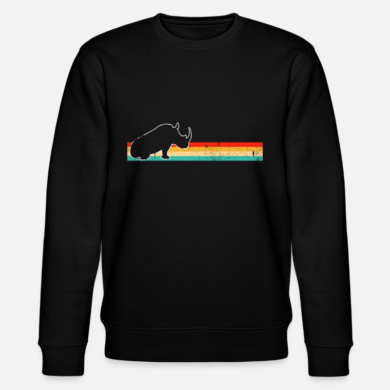Nashorn Retro - Stanley/Stella Unisex Bio-Sweatshirt CHANGER - Schwarz